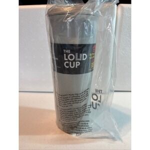 The Loud Cup BPA Free Double Wall 20‎ oz Capacity Tumbler Gray New